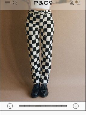 P&Co 304 Service Fatigue Pants - Checkerboard in Size UK10
